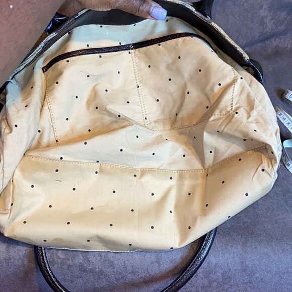 KATE SPADE ZEBRA PRINT BROWN & TAN LEATHER/ FABRIC PURSE - Picture 9 of 10